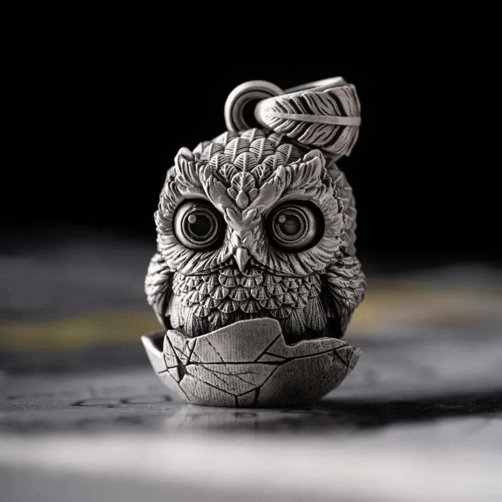🔥Last Day 49% OFF - 🦉Handmade Owl Fidget Pendant