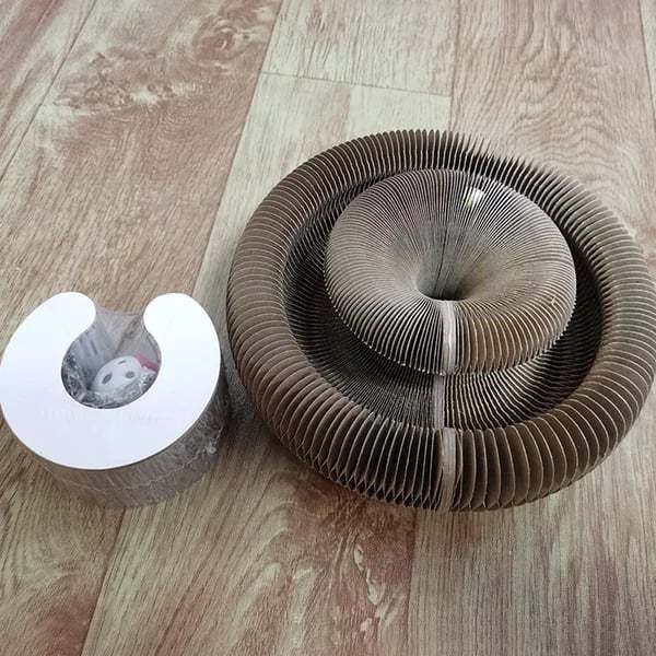 Magic Organ Cat Scratching Board--Comes with a toy bell ball and catnip