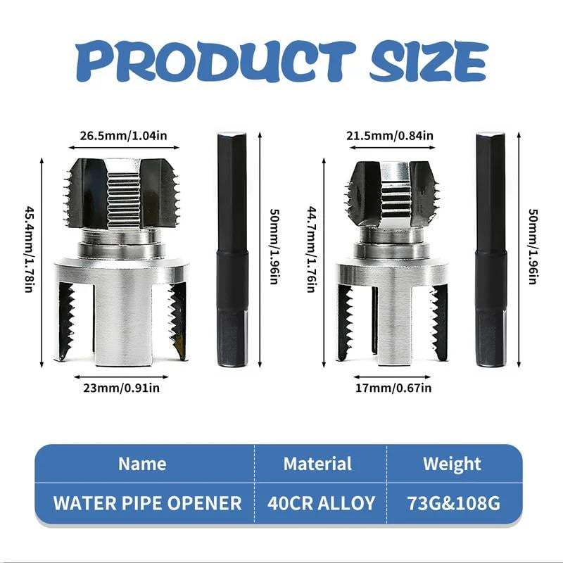 Last Day 49% OFF🔥Pipe Tapping and Threading Tool | Dual-Specification Compatible
