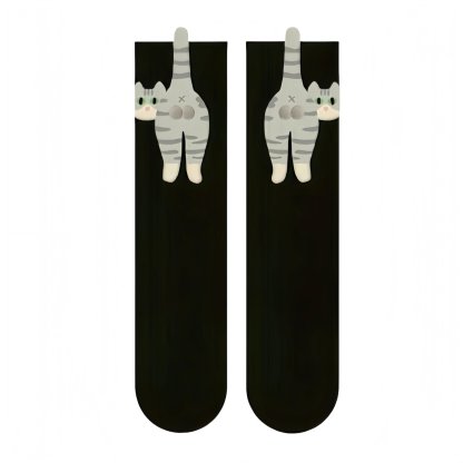 HOT SALE 🔥3D Cat Socks with Fuzzy Balls!