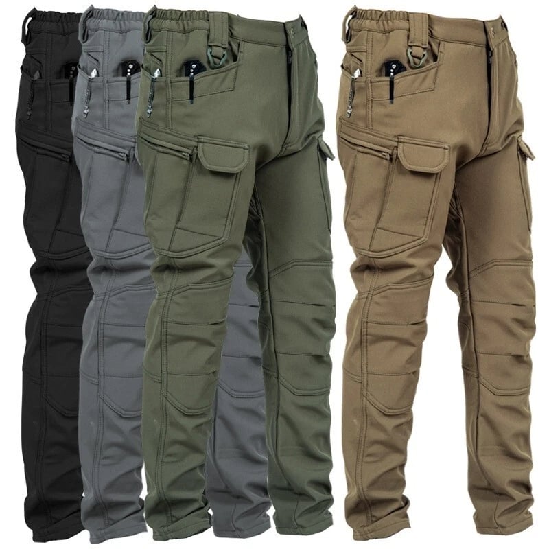 🔥Men's Fleece-Lined Tactical Pants👖 - Windproof Warmth for Outdoors!⭐