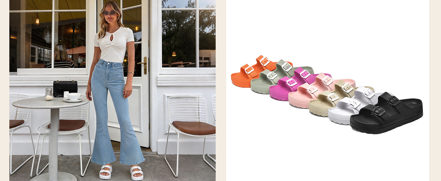 Double Buckle Sandals