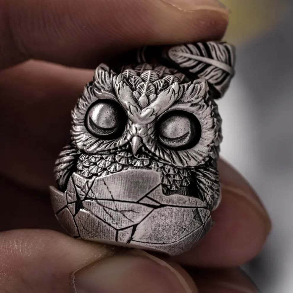 🔥Last Day 49% OFF - 🦉Handmade Owl Fidget Pendant