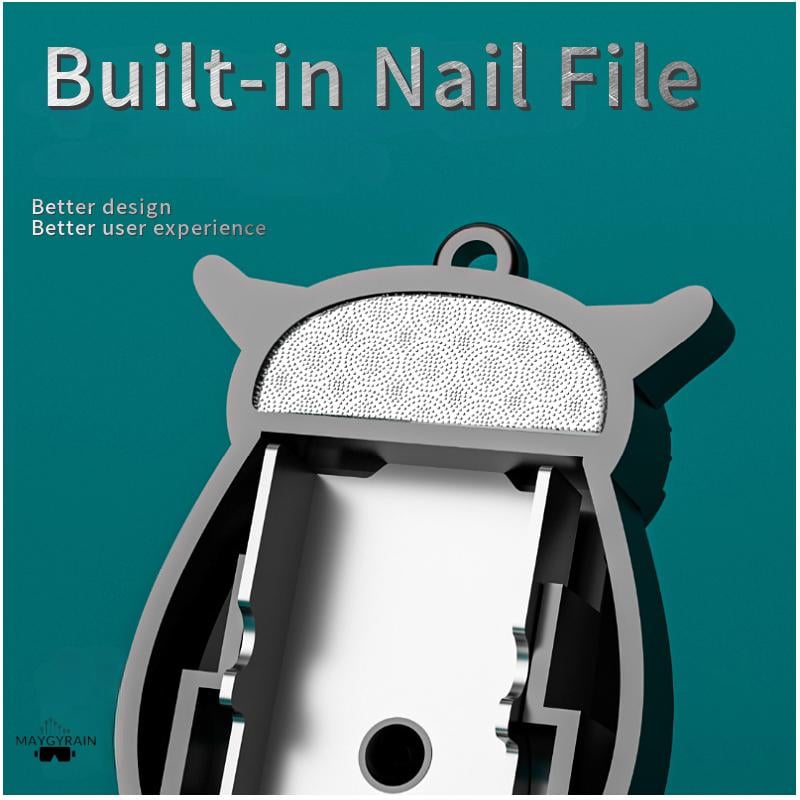 🔥Hot Sale🦉Owl Keychain Nail Clipper