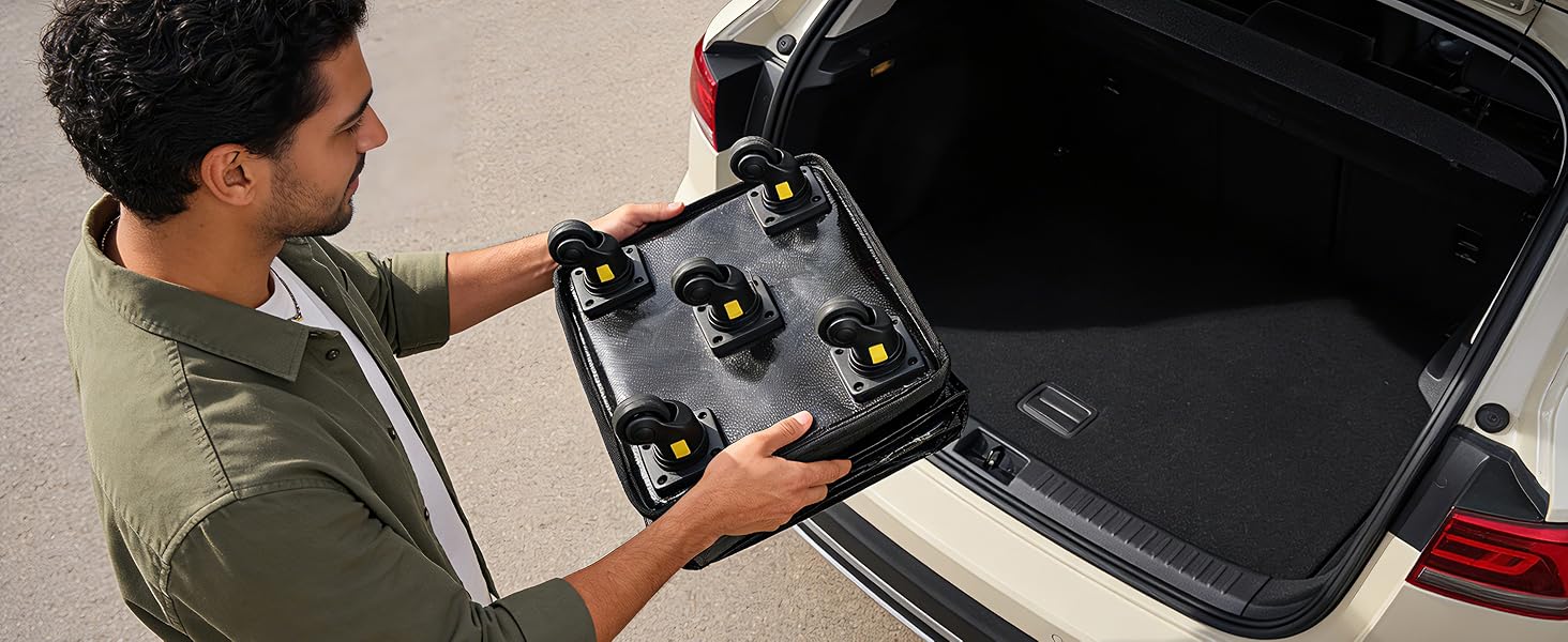 foldable shopping bag with wheels