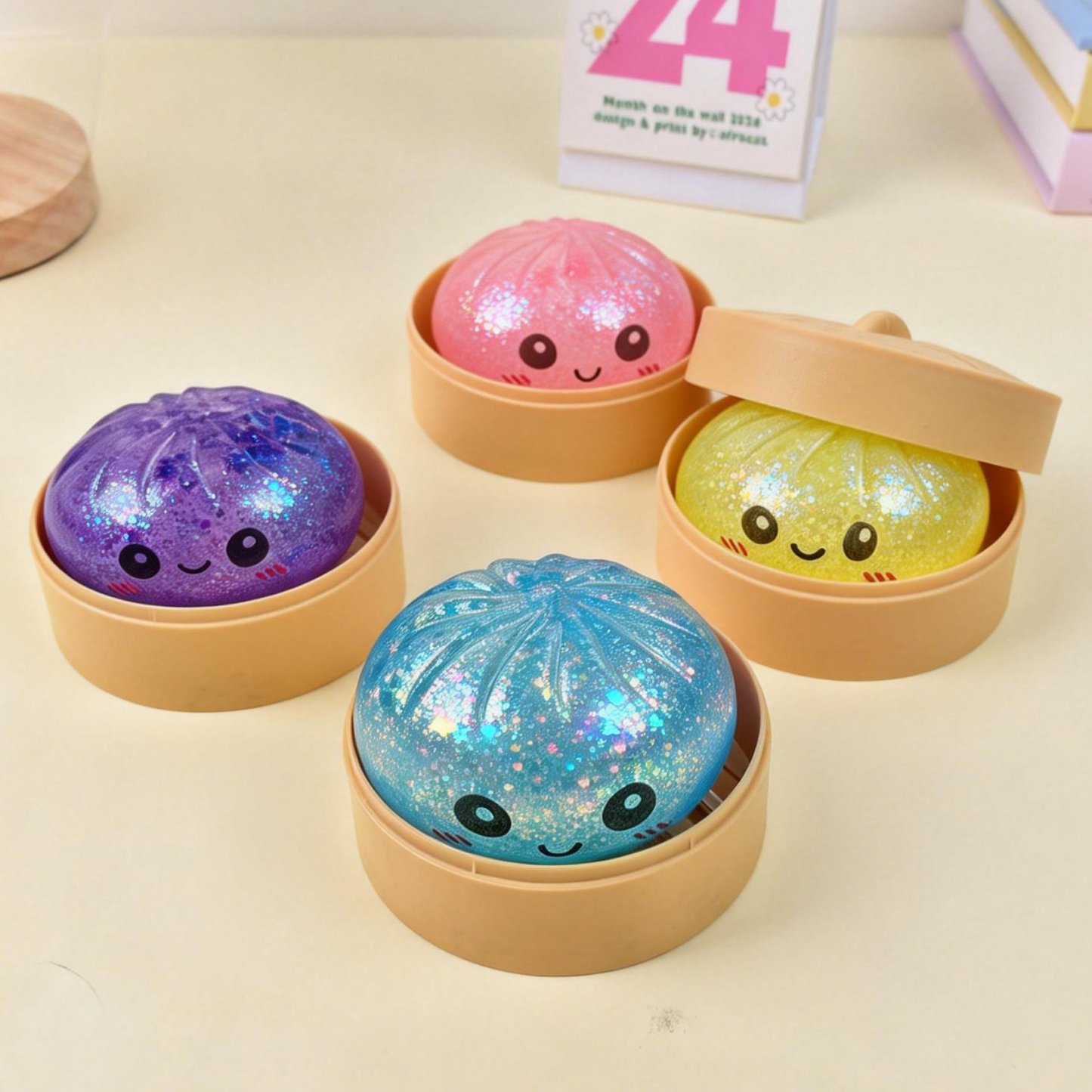 🏆Only $7.99 Last Day Promotion!Expressive Baozi Squishy - Blind Box, Mysecret Bun Fidget Toy