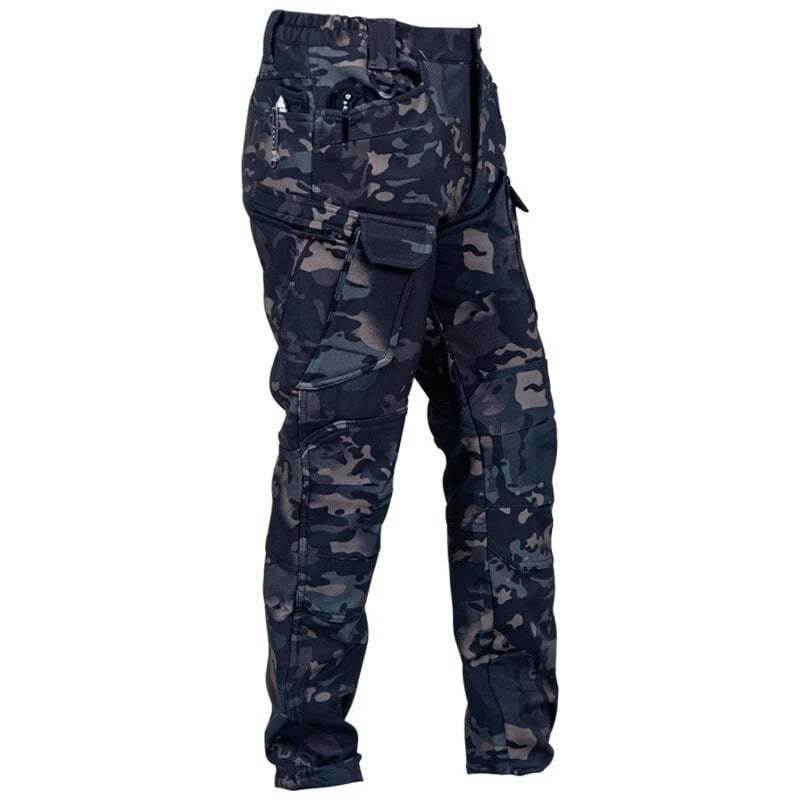 🔥Men's Fleece-Lined Tactical Pants👖 - Windproof Warmth for Outdoors!⭐