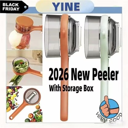 🍋Double-sided Stainless Steel Blade Peeling Knife With Storage Box🥕