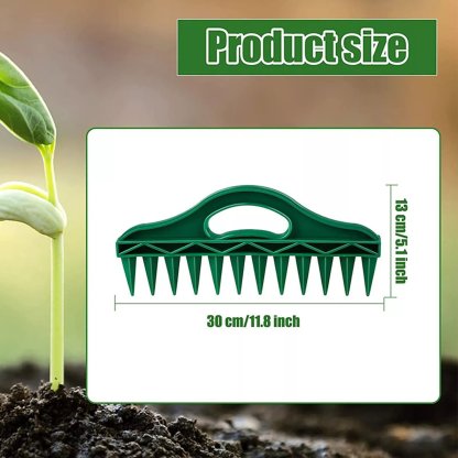 🌱Garden Seed Spacer & Dibbler – 12-Hole Precision Planting Tool