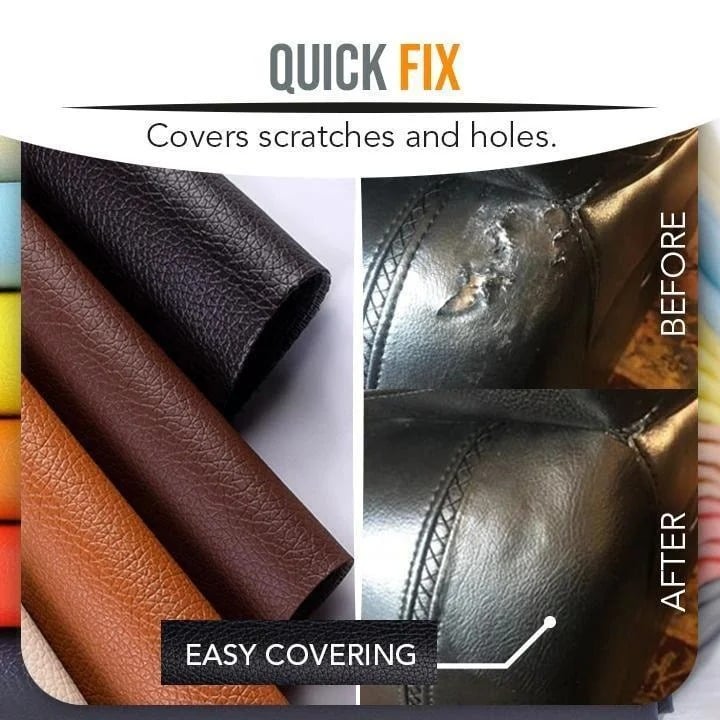 (🔥FACTORY OUTLET-49% OFF) Self-Adhesive Leather Refinisher Cuttable Sofa Repair & BUY 4 GET EXTRA 49% OFF