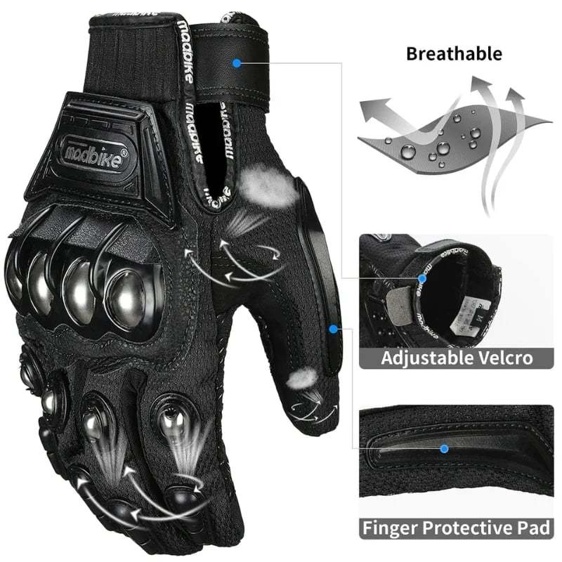 🔥Hot Sale🔥-🏍️Indestructible Outdoor Self-defense Gloves 🧤(One pair)