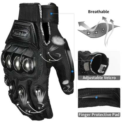 🔥Hot Sale🔥-🏍️Indestructible Outdoor Self-defense Gloves 🧤(One pair)