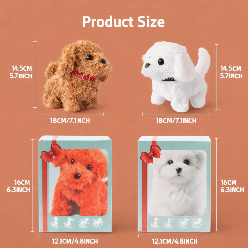 PawBuddy™ Plush Puppy AI - Interactive Toys