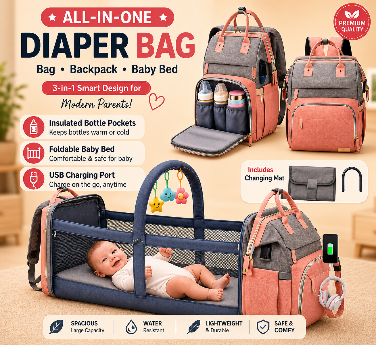 BabyNest Travel Bag