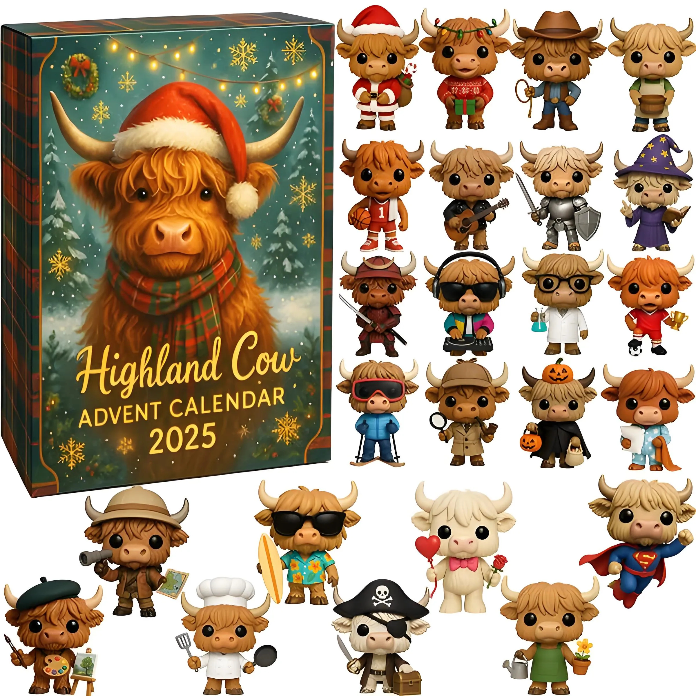 🎁 Black Friday 50% OFF--Highland Cow Advent Calendar 2025 🔥