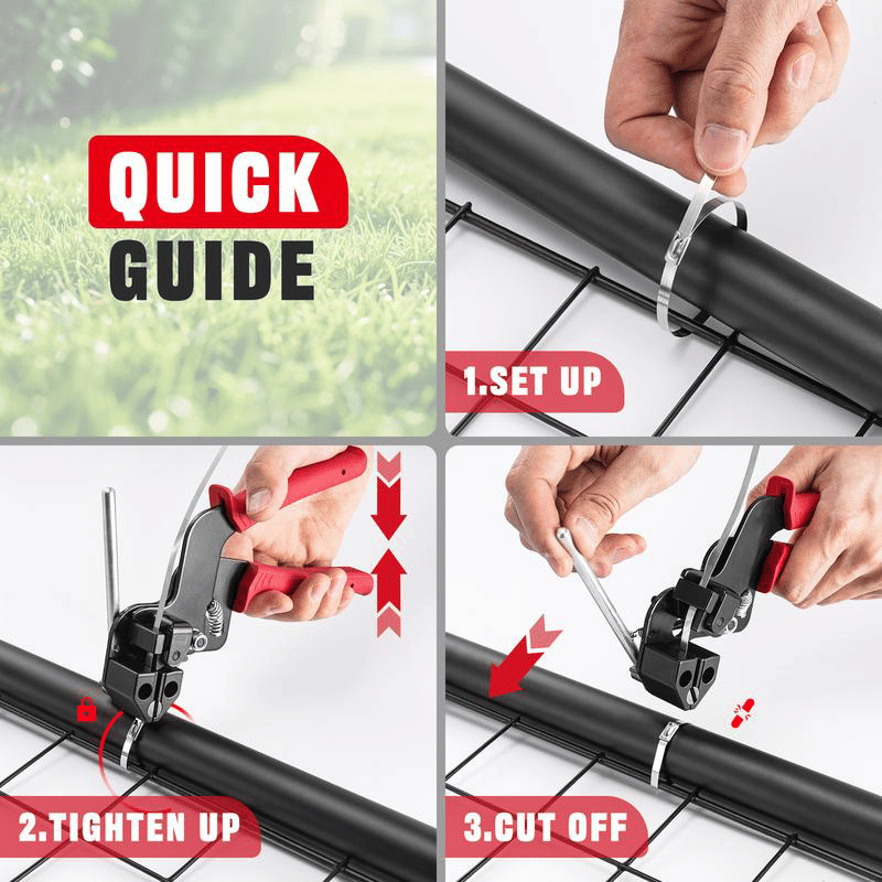 🔧 Professional Stainless Steel Cable Tie Gun Kit