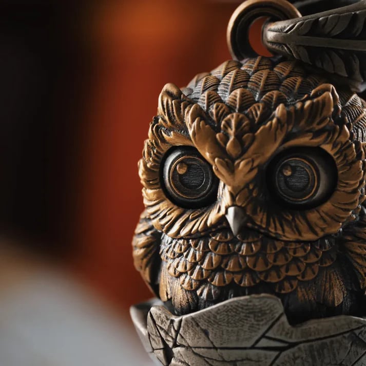 🔥Last Day 49% OFF - 🦉Handmade Owl Fidget Pendant