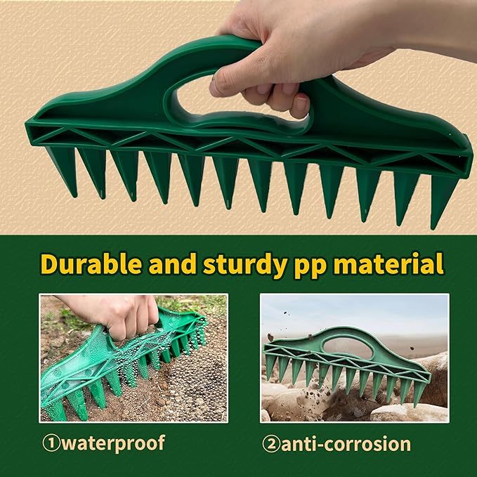 🌱Garden Seed Spacer & Dibbler – 12-Hole Precision Planting Tool