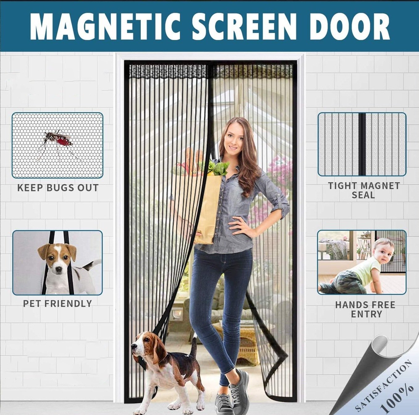 🔥Last Day 49% OFF🔥🎉Magnetic Screen Door