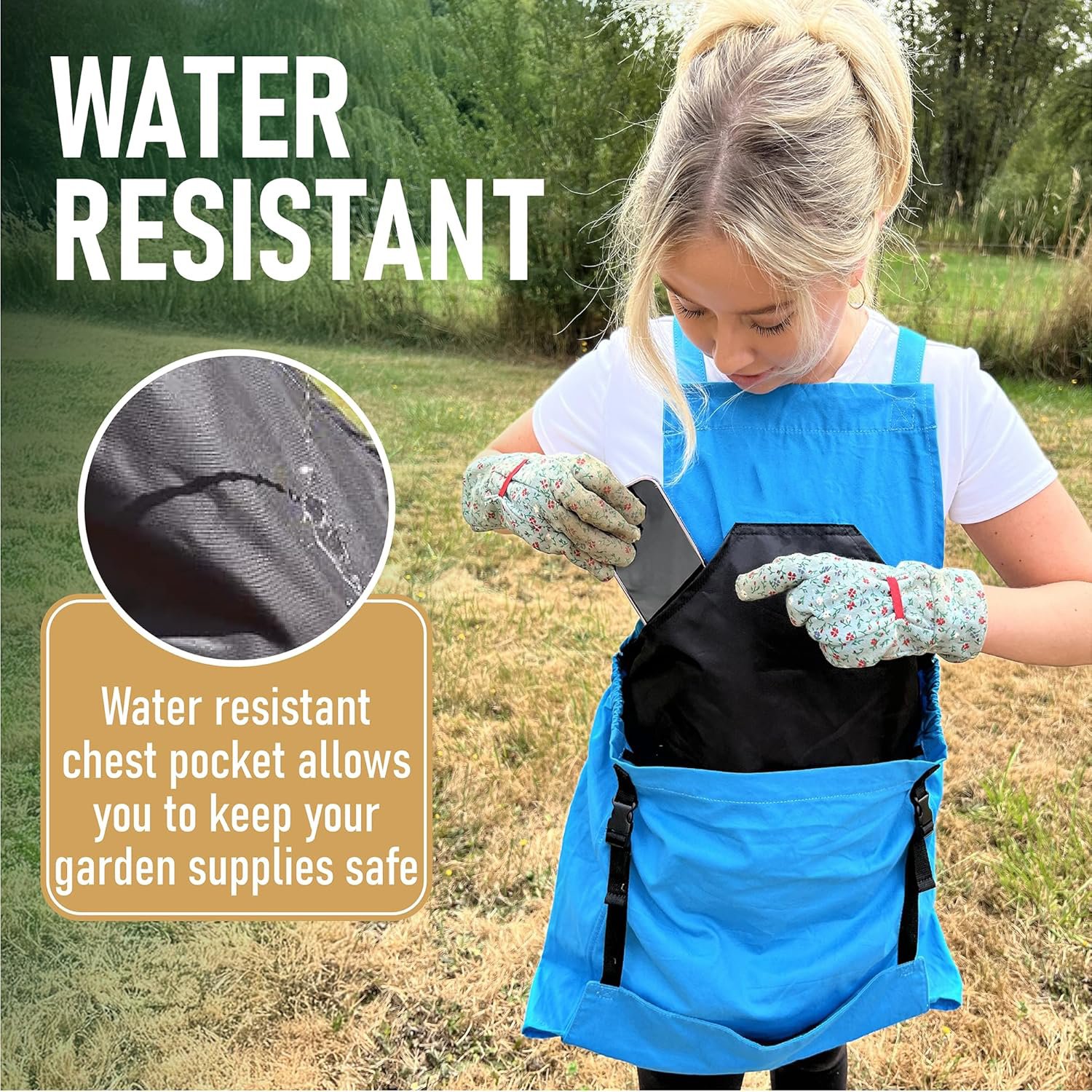 🌿 Heavy-Duty Gardening Apron – Hands-Free, Comfortable & Durable! 🌿
