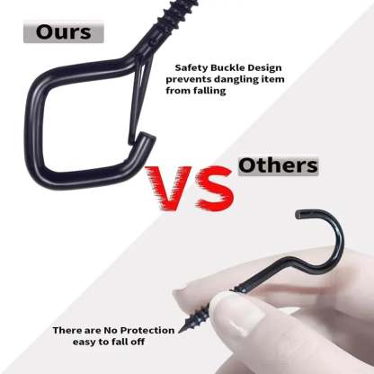 2026 Windproof & Rust-Resistant🔧Safety Screw Durable Metal Ceiling Hook