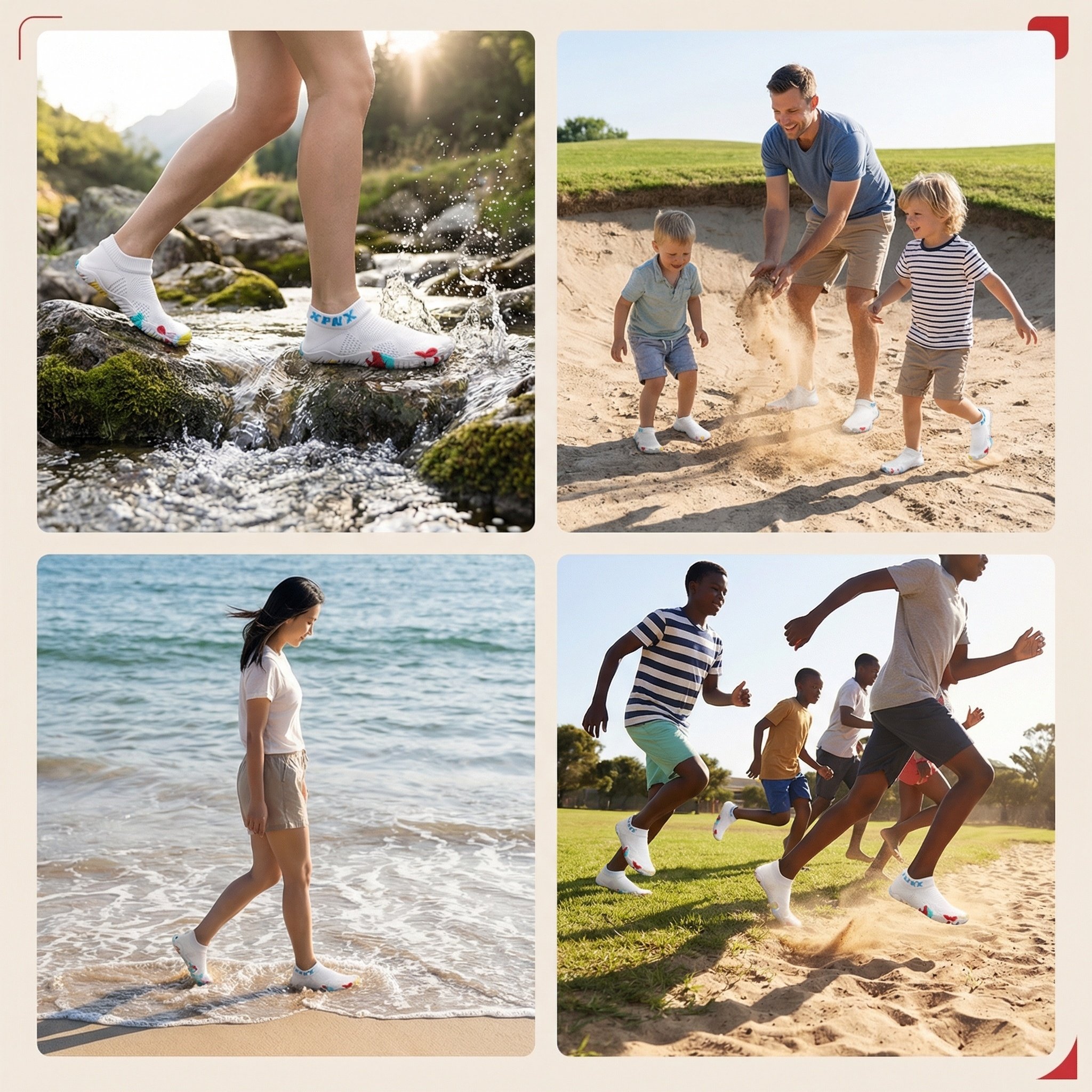 Water and Land Cut-resistant and Puncture-resistant Beachcombing Quick-drying Water Play Shoes