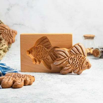 🔥Last Day 49% OFF🔥🍪Carved Wooden Pryanik Gingerbread Cookie Mold🍪