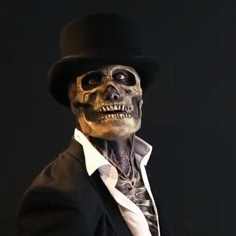 🔥🔥45%OFF Early-Halloween Flash Sale❗❗-The latest skeleton biochemical mask for 2026-Creative GIF Introduction