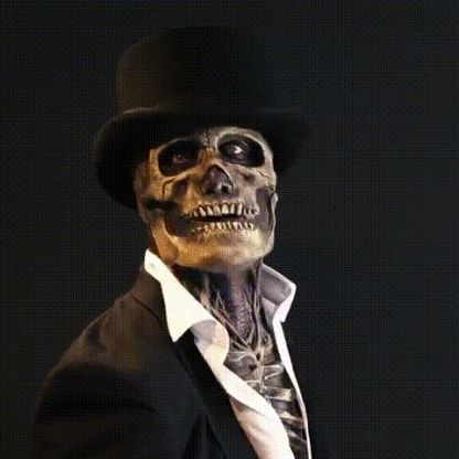 🔥🔥45%OFF Early-Halloween Flash Sale❗❗-The latest skeleton biochemical mask for 2026-Creative GIF Introduction