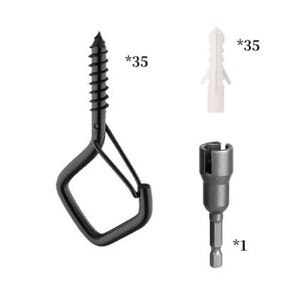 2026 Windproof & Rust-Resistant🔧Safety Screw Durable Metal Ceiling Hook