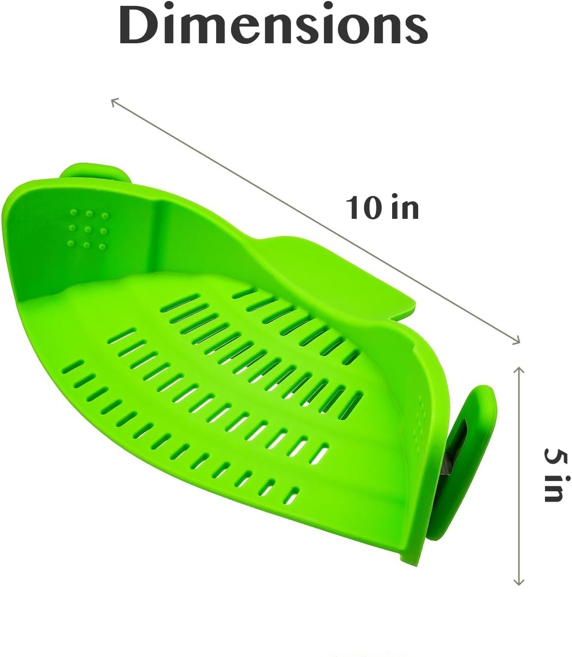 Dimensions showing 10 inches by 5 inches.