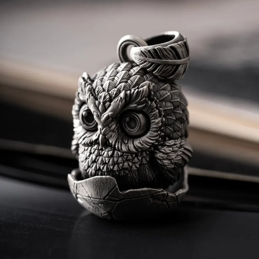 🔥Last Day 49% OFF - 🦉Handmade Owl Fidget Pendant