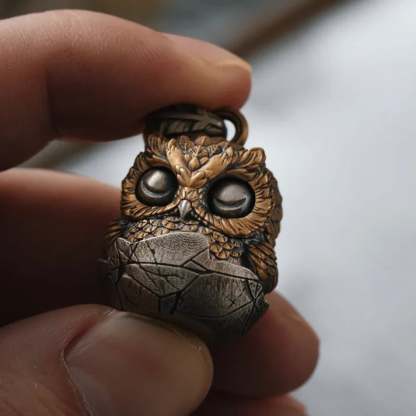 🔥Last Day 49% OFF - 🦉Handmade Owl Fidget Pendant