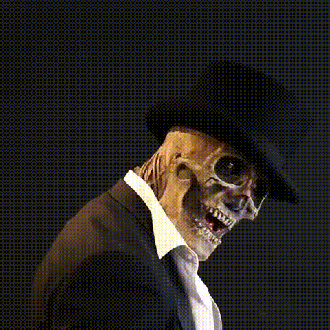 🔥🔥45%OFF Early-Halloween Flash Sale❗❗-The latest skeleton biochemical mask for 2026-Creative GIF Introduction