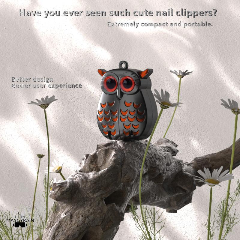 🔥Hot Sale🦉Owl Keychain Nail Clipper