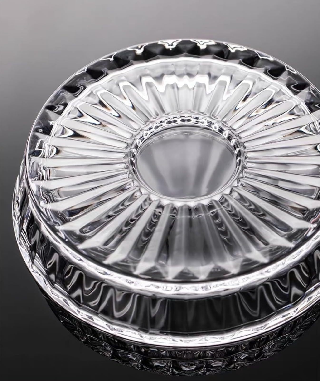 Rotating Crystal Whiskey Tumbler Glass