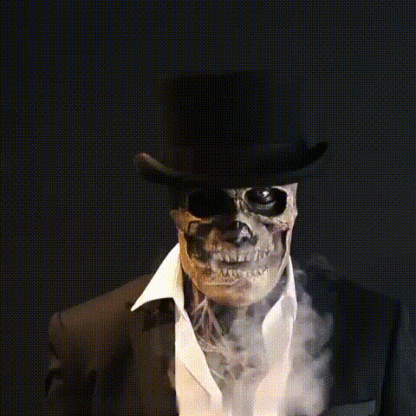 🔥🔥45%OFF Early-Halloween Flash Sale❗❗-The latest skeleton biochemical mask for 2026-Creative GIF Introduction