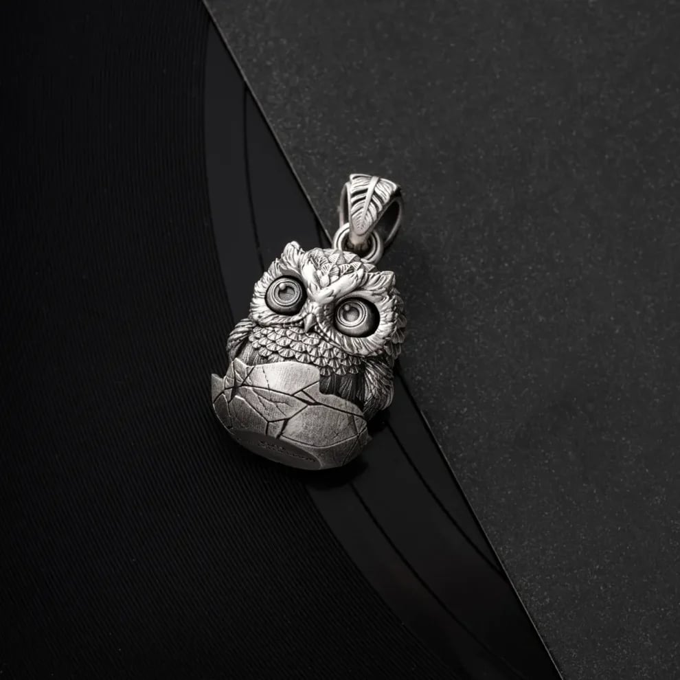 🔥Last Day 49% OFF - 🦉Handmade Owl Fidget Pendant