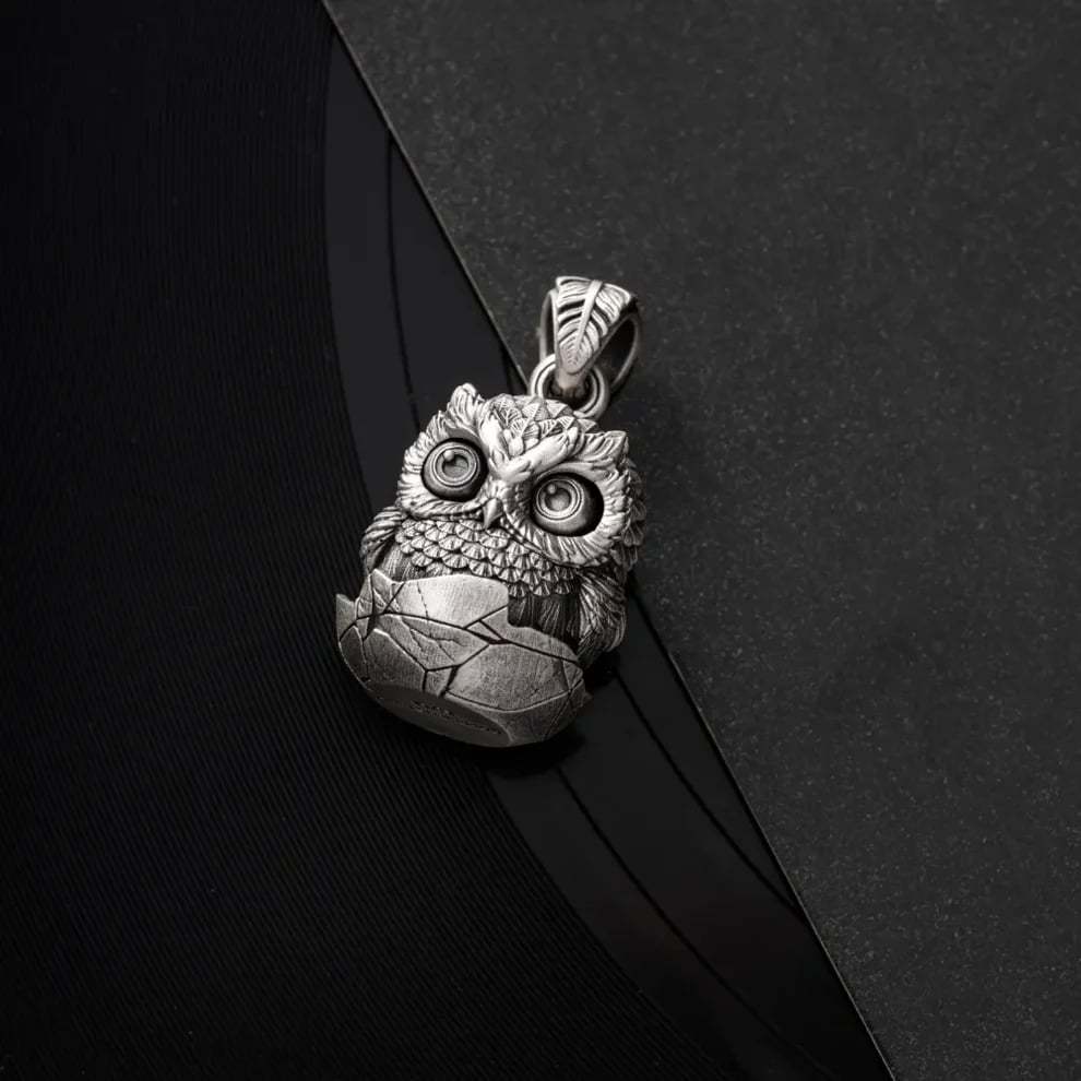 🔥Last Day 49% OFF - 🦉Handmade Owl Fidget Pendant