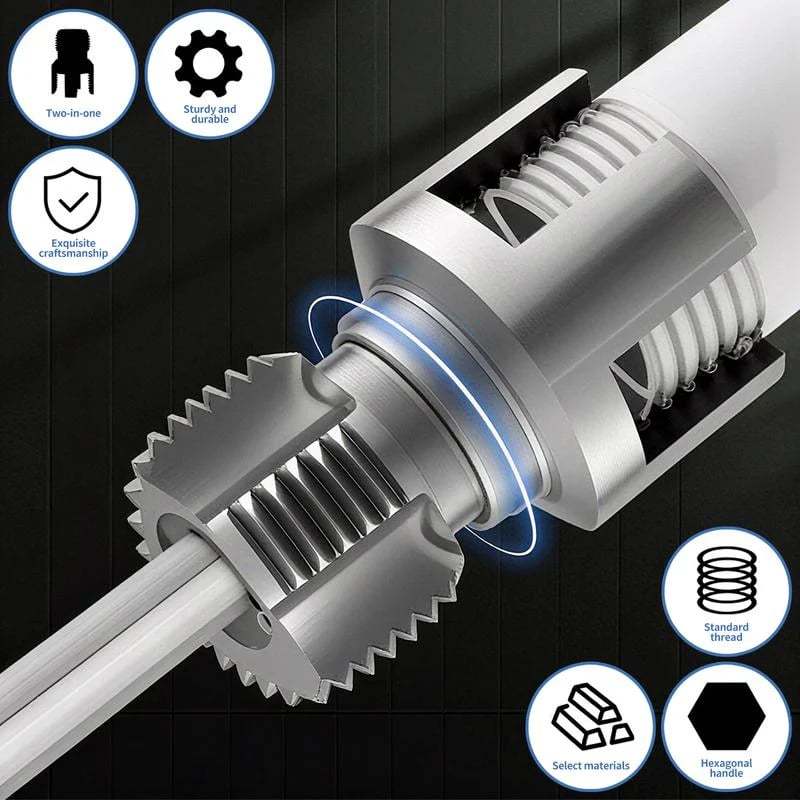 Last Day 49% OFF🔥Pipe Tapping and Threading Tool | Dual-Specification Compatible