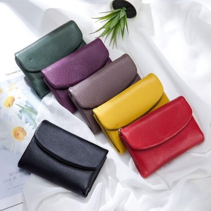 ⏰Last Day 49% OFF⏰Unisex Pebble Leather Wallet 🔥BUY 2 FREE SHIPPING