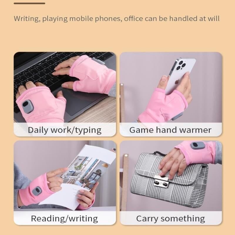 🔥LAST DAY SALE - 49% OFF🎁Smart Thermostatic Heated Fingerless Gloves