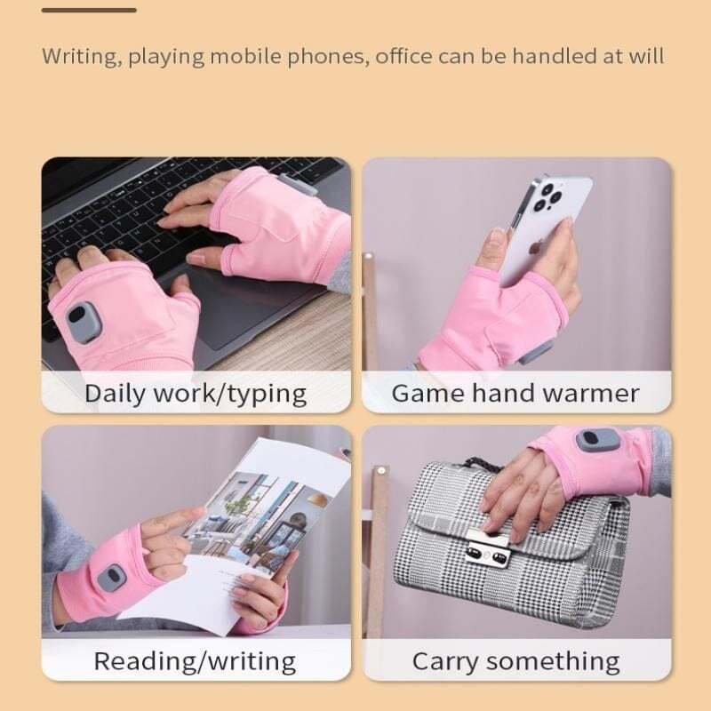 🔥LAST DAY SALE - 49% OFF🎁Smart Thermostatic Heated Fingerless Gloves