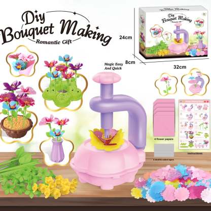 🎁Last Day Sale 49% OFF🔥Fabric Flower Bouquet Craft Kit – DIY Arts & Crafts, Creative Toy Gift