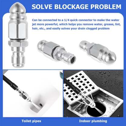 💥LAST DAY 50% OFF🌀1/4" Quick Connect Stainless Nozzle Set