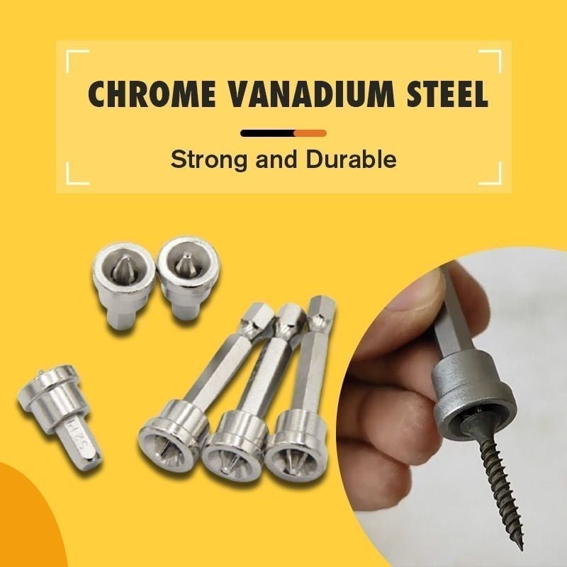 Magnetic Collar Positioning Screwdriver Bits (5PCS/SET)