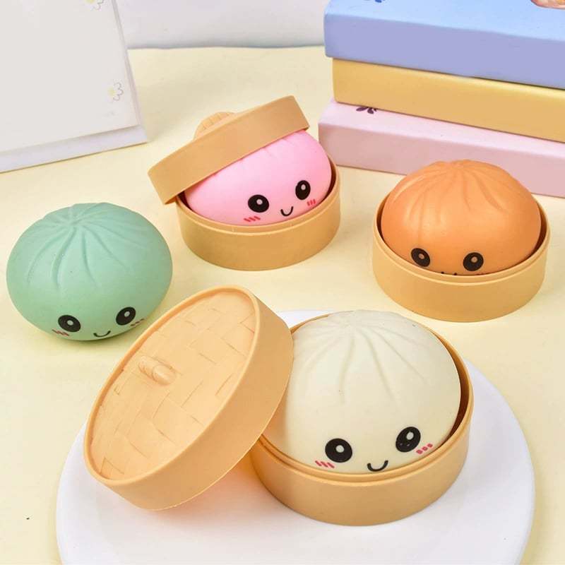 🏆Only $7.99 Last Day Promotion!Expressive Baozi Squishy - Blind Box, Mysecret Bun Fidget Toy