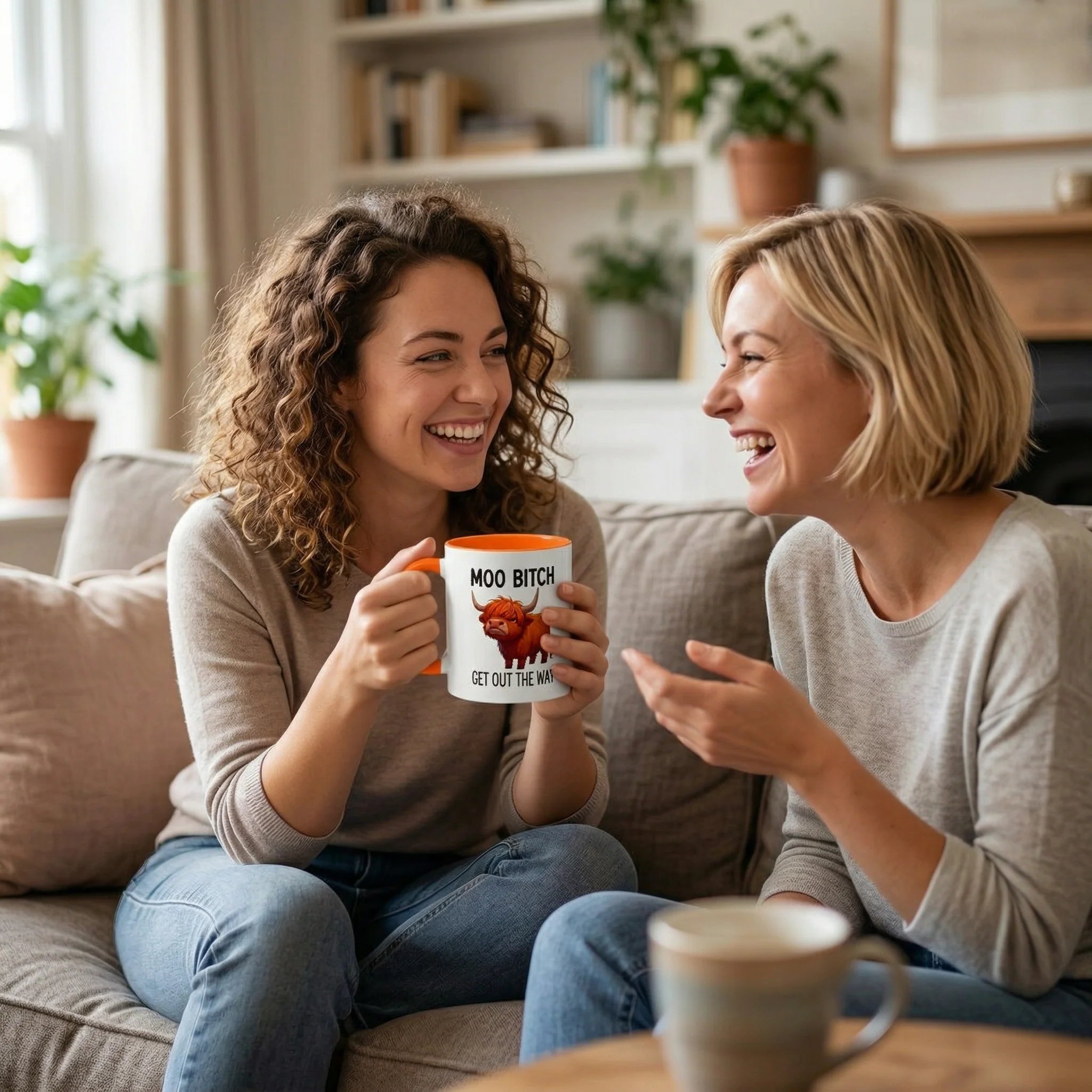 💥LAST DAY SALE 49% OFF⏰Moo Bitch Get Out The Way Highland Cow Mug