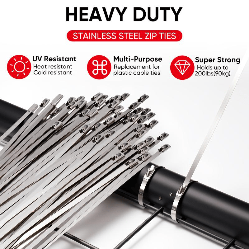 🔧 Professional Stainless Steel Cable Tie Gun Kit