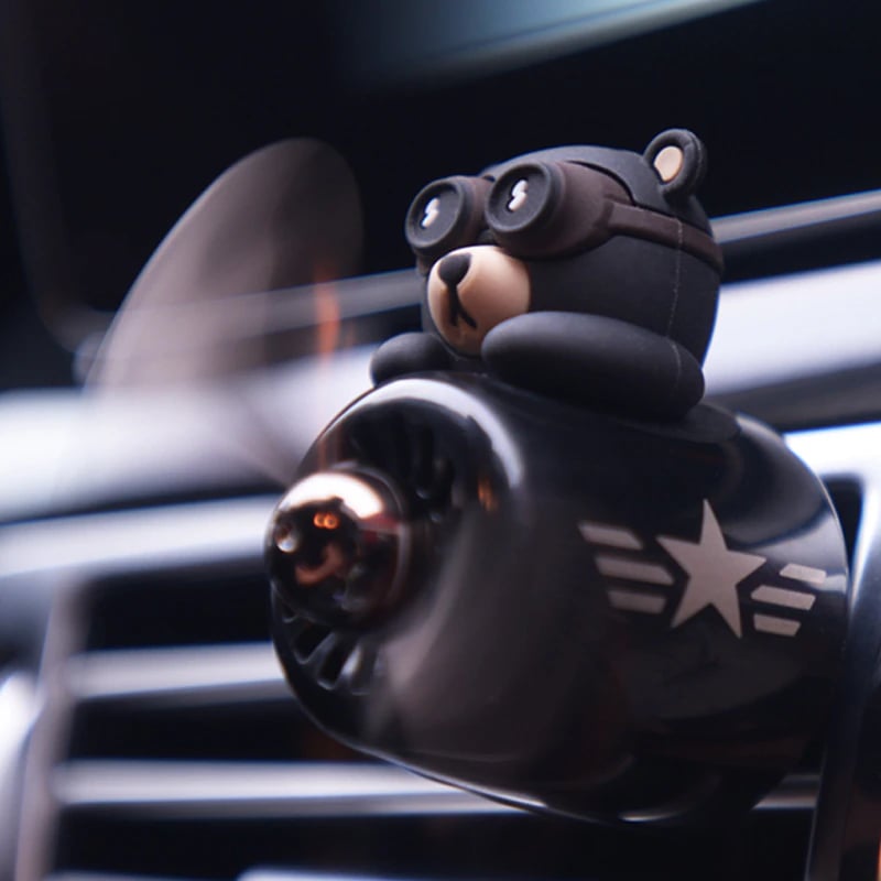 New style Little Bear Pilot Car Air Freshener perfume Automobile Interior Perfume Clip Fragrance Ornament Car Accessories
